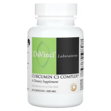 DaVinci Laboratories of Vermont, Curcumin C3 Komplex, 500 mg, 60 Kapslar