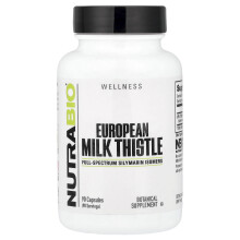 NutraBio, Europees Melkdistel, 241 mg, 90 Kapsules