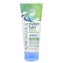 Stream2Sea, Every Day Mineral Zonnebrand, SPF 45, 4 Kinderen, 2,5 fl oz (75 ml)