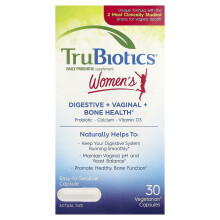 Saúde Digestiva, Vaginal e Óssea TruBiotics, 30 Capsulas Vegetarianas