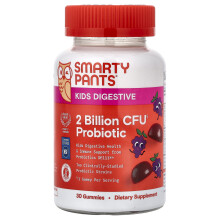 SmartyPants, Kinder-Darment, Probiotische Gummibärchen, Grape, 30 Gummibärchen