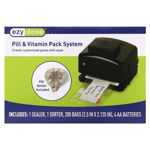 Ezy Dose, Sistema di Pacchetti di Pillola e Vitamine, 1 Set