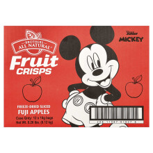 Brothers-All-Natural, Fruit Crisps, Fuji Appels, Disney Junior, 12 Bags, 0.32 oz (10 g) Each