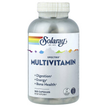 Solaray, Spectro Multivitamin, Eisenfrei, 360 Kapseln