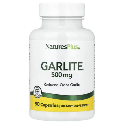 NaturesPlus, Garlite, 500 mg, 90 Φιαλίδια