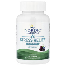 Nordic Naturals, Stress Relief Gummies, Gemengde Berry, 40 Gummies