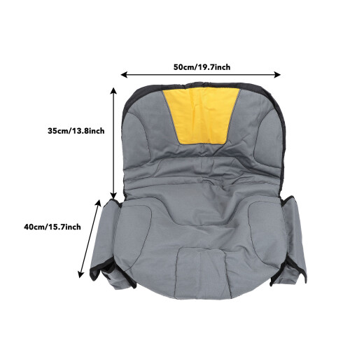 Waterproof Tractor Seat Cover with Storage Pockets, UV Resistant, Polyester 1