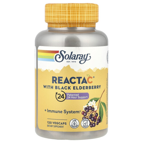 Solaray, Reacta C με Μαύρο Σφενδάμι, 120 VegCaps