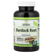 Herbal Secrets, Burdock Rot, 425 mg, 120 Veggie Tabletter