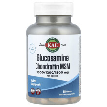 KAL, Glucosamine Chondroitin MSM, 60 Tabletten