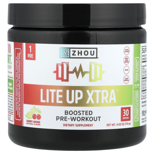 Zhou Nutrition, Λίτεν-Απ Έξτρα, Βοηθώντας Προπόνηση, Κεράσια Λεμόνι, 4.02 oz (114 g)