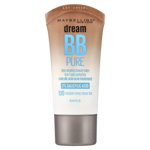 Maybelline Maybelline, Dream BB Pure, Κλινική Ομορφιά Βάμμα, 130 Μέσου-Μέτρου-Στεγνώματος Τόνου, 1 fl oz (30 ml)