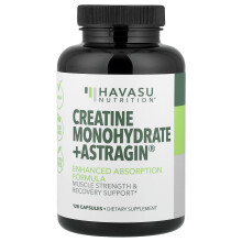 Havasu Nutrition, Monohidrat de Creatină + Astragin, 120 Capsule