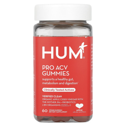 HUM Nutrition, Pro ACV Γούβες, Κεράσι, 60 Βιολογικές Γούβες