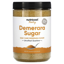 Nutricost, Pantry, Demerara Suiker, Onbewerkte Zoetstof, 64,8 oz (1,814 g)
