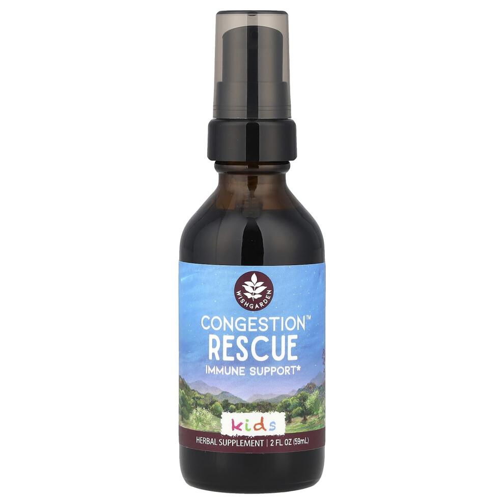 Wishgarden Herbs , Kids, Congestion Rescue, 2 Fl Oz (59 Ml)