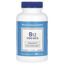 The Vitamin Shoppe, B12, 1.000 mcg, 300 Lozenges