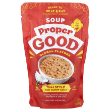 Proper Good, Inc, Sopa de Curry Tailândia, Estilo, Médio, 12 oz (340 g)