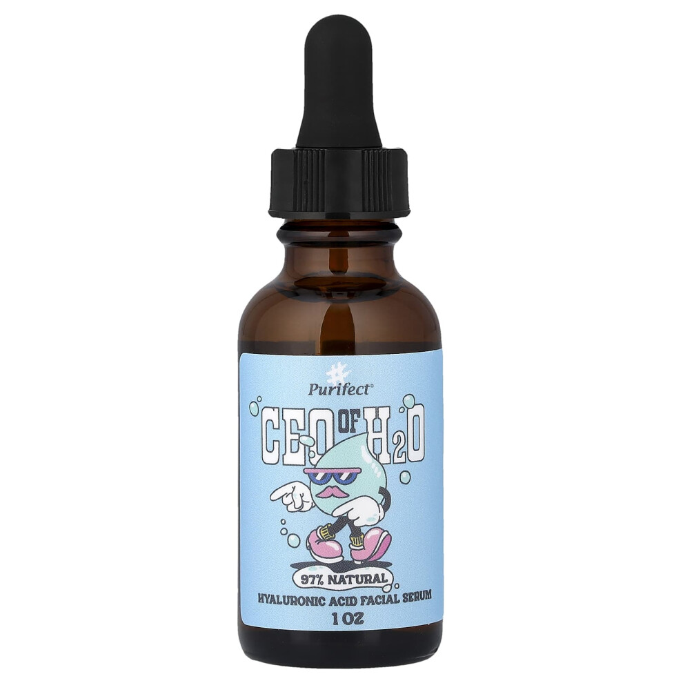 Purifect , Ceo Of H2o, Hyaluronic Acid Facial Serum, 1 Fl Oz (30 Ml)