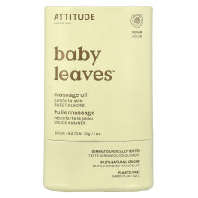 ATTITUDE, Baby Leaves, Olej do masażu, Orzech Laskowy, 1 oz (30 g)