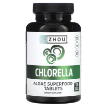 Zhou Nutrition, Chlorella, 120 Tabletas