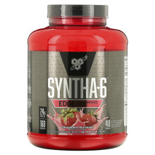 BSN, Syntha-6 Edge, Mezcla de Proteína, Strawberry Milkshake, 4.01 libras (1.82 kg)