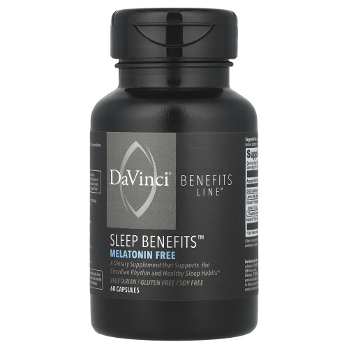 DaVinci Laboratories, Søvnfordele, uden melatonin, 60 kapsler