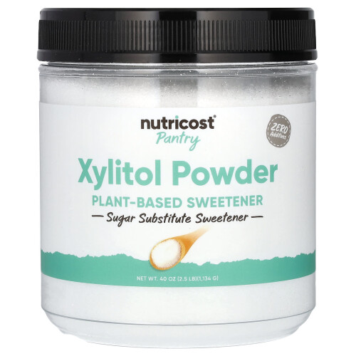 Νυτρίκοστ, Κύβος, Xylitol Powder, Φυτική Γλυκαντική, 2,5 λίβρες (1,134 γρ.)