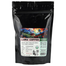 Pure Indian Foods, Luru Koffie, Gehele Bonen, Medium Roast, 8 oz (226 g)