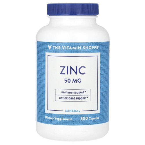 The Vitamin Shoppe, Ζινκ, 50 mg, 300 Tablets