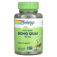 Solaray, True Herbs, Dong Quai, 550 mg, 180 VegCaps