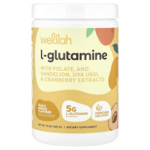 Wellah, L-Glutamiini, Peach Mango, 13 oz (365 g)
