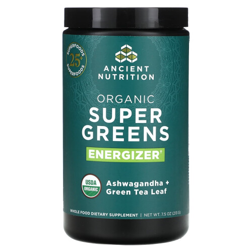 Ancient Nutrition, Οργανική Super Greens, Ενεργοποιητής, 7.5 oz (213 g)