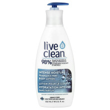 Live Clean, Intense Moisture Body Lotion, Fragrance Free, 18 fl oz (532 ml)