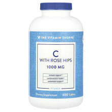 Vitamin C Mit Rosenbeeren von The Vitamin Shoppe, 600 Tabletten