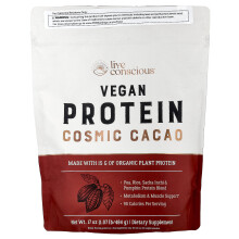 Live Conscious, Vegan Protein, Cosmic Cacao, 1,07 lb (484 g)