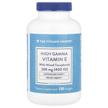 The Vitamin Shoppe, Hochaktives Vitamin E Mit Gemischten Tocopherolen, 120 Weichgelatinekapseln