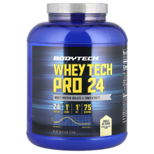 BodyTech, Whey Tech Pro 24, Vanilla Ice Cream, 5 lbs (2,27 kg)
