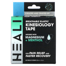 Heali Medical Corp, Ademhalingselastische Kinesiologie Tape, Splatter, 20 Voorafgeknipte Strips