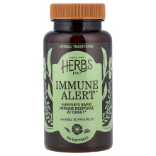 Herbs Etc., Immune Alert, 60 zachte capsules
