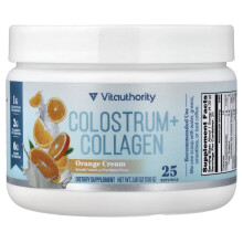 Vitauthority, Colostrum + Collagen, Oranje Crème, 3,81 oz (108 g)