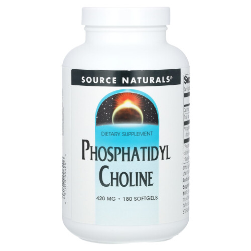 Source Naturals, Φωσφατιδυλ Χολίνη, 420 mg, 180 Μягρά Σφαιρίδια