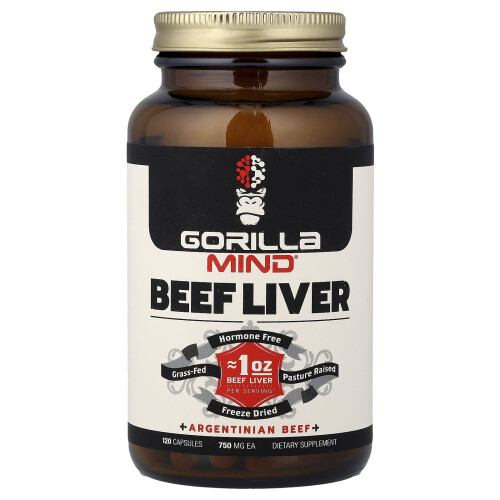 Beef Liver 750 mg, 120 Capsules
