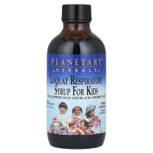 Planetary Herbals, Loquat Longezichtsirup voor Kinderen, 4 fl oz (118,28 ml)