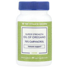 The Vitamin Shoppe, Super Stength Olie van Oregano, 60 Vloeibare Vegetarische Capsules