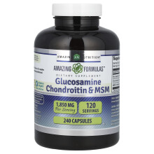 Amazing Nutrition, Glucosamine Chondroitin & MSM, 1.850 mg, 240 Capsules (925 mg per Capsule)
