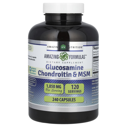 Amazing Nutrition, Glucosamina, Quitosana e MSM
