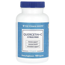 The Vitamin Shoppe, Quercetineen + C, Citrusvrij, 100 Capsules