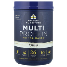 Ancient Nutrition, Multi Protein, Djurbaserad, Vanilj, 1,14 lb (519 g)