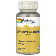 Solaray, L-Fenylalanine, 500 mg, 60 VegCaps